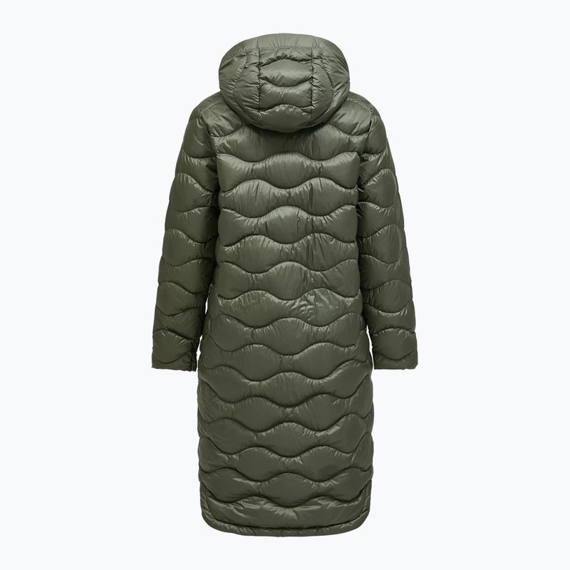 Moteriškas pūstas paltas Peak Performance Helium Down Coat pine needle/olive extreme 8