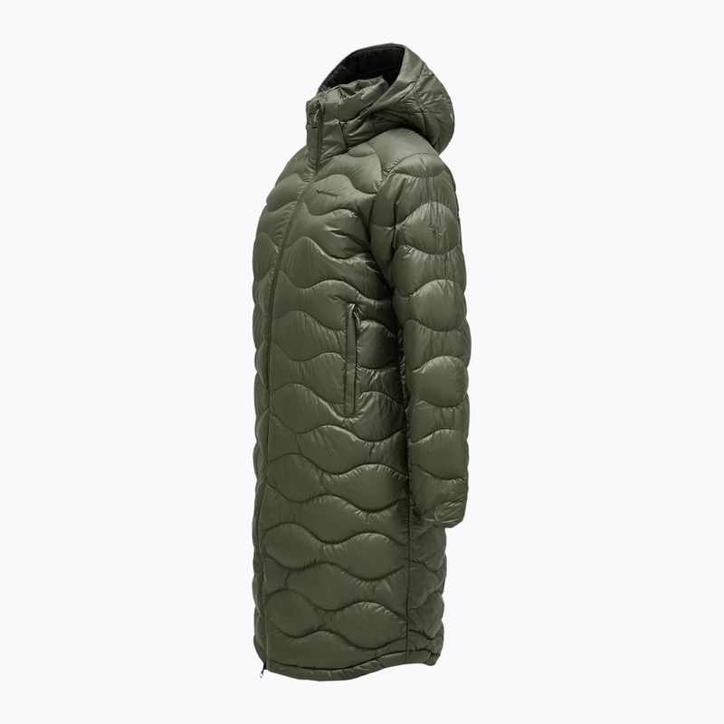 Moteriškas pūstas paltas Peak Performance Helium Down Coat pine needle/olive extreme 9