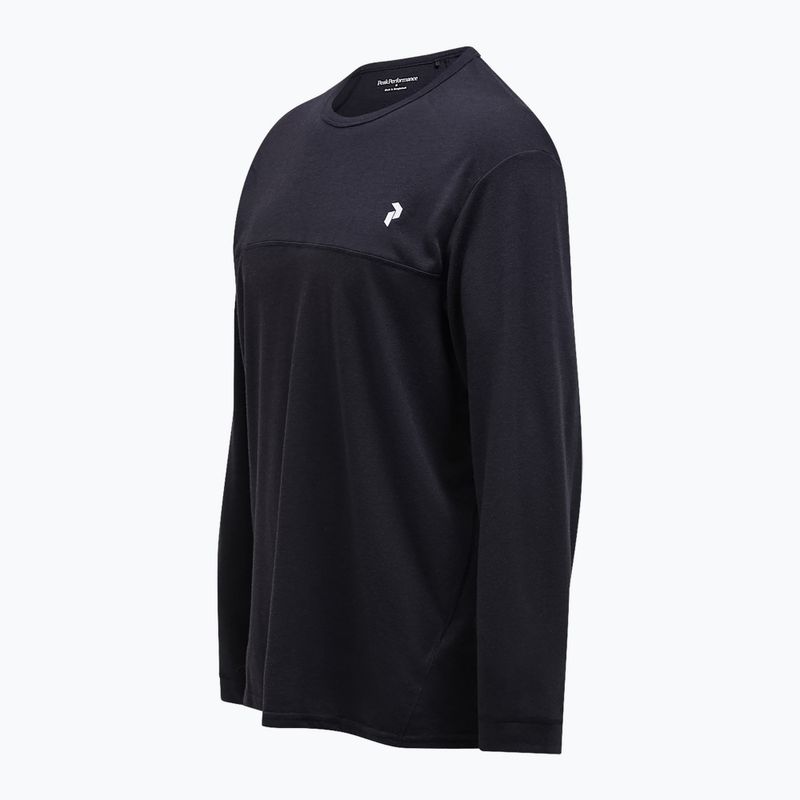 Vyriški marškinėliai ilgomis rankovėmis Peak Performance Trail Wool Blend black 3