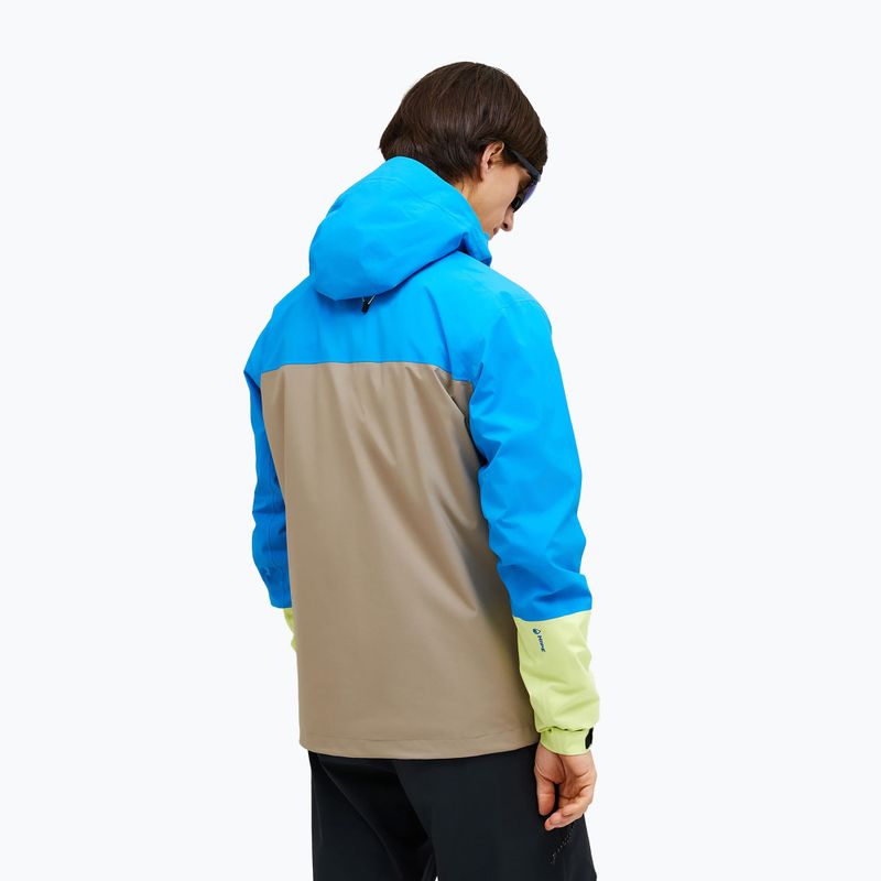 Vyriška striukė nuo lietaus Peak Performance Trail Hipe Shell Jacket brilliant blue/beige/ sunny 2