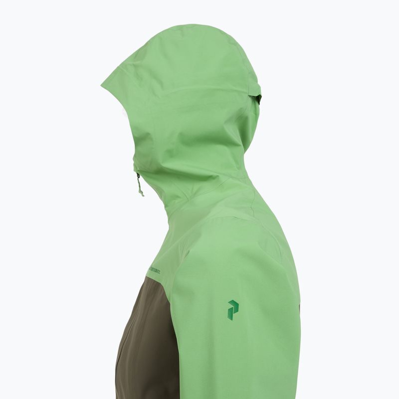 Vyriška striukė nuo lietaus Peak Performance Trail Hipe Shell Jacket peppermint/pine needle/green 4
