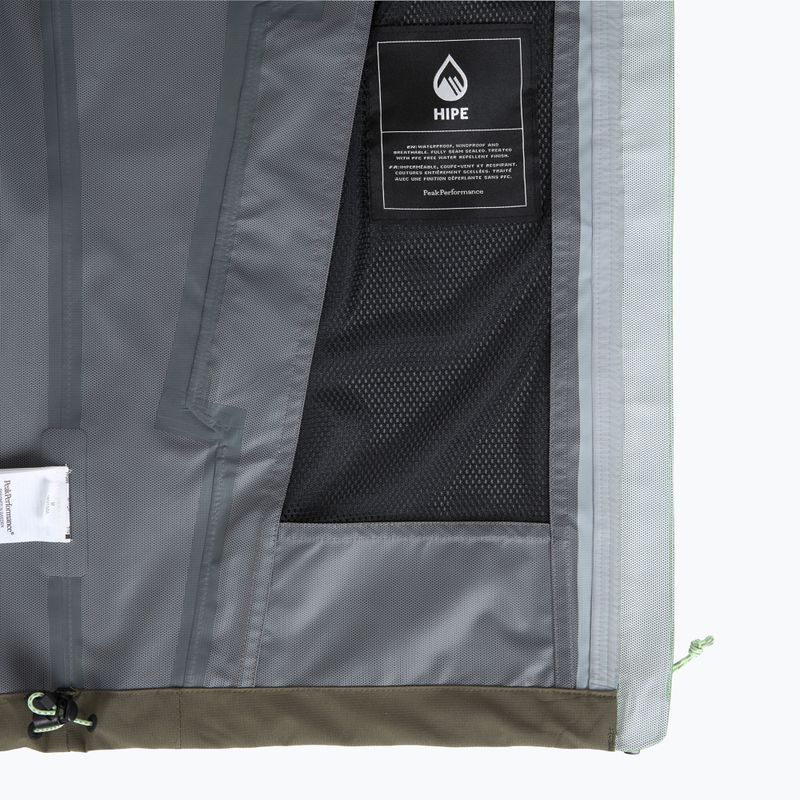 Vyriška striukė nuo lietaus Peak Performance Trail Hipe Shell Jacket peppermint/pine needle/green 7