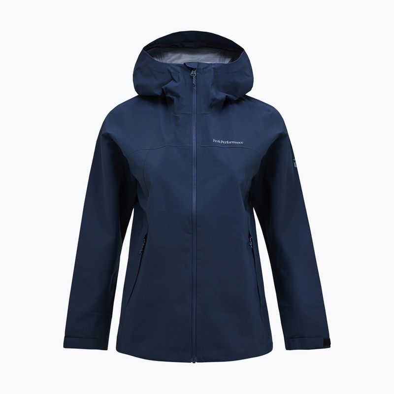 Moteriška striukė nuo lietaus Peak Performance Trail Hipe Shell Jacket blue shadow