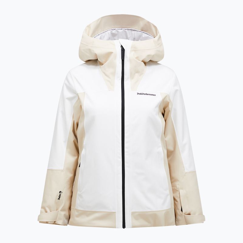 Moteriška slidinėjimo striukė Perak Performance Rider Tech Insulated smėlio rūkas/balta 6