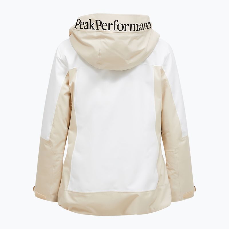 Moteriška slidinėjimo striukė Perak Performance Rider Tech Insulated smėlio rūkas/balta 7