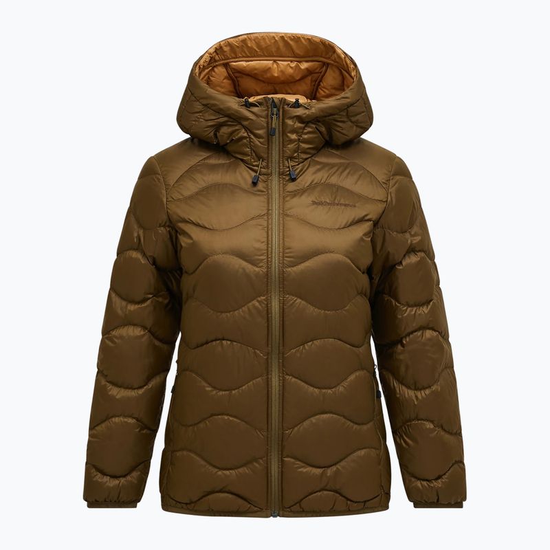 Moteriška pūsta striukė Peak Performance Helium Down Hood meadow moss/sierra sand 6