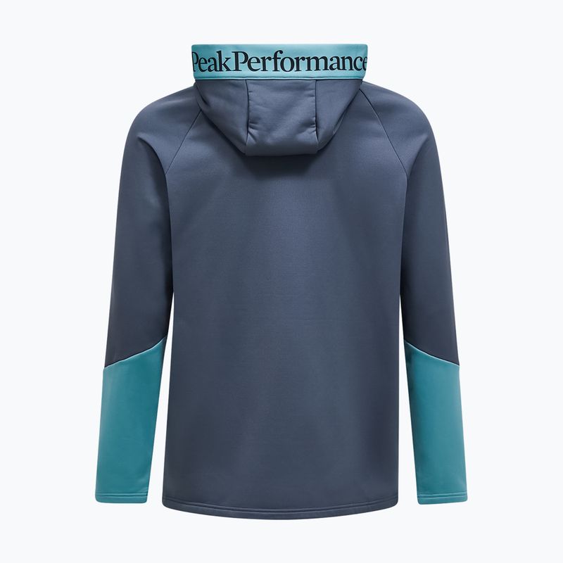 Vyriškas džemperis Peak Performance Rider Essentials Zip Hood Mountain Mist/Deluded Vision 2