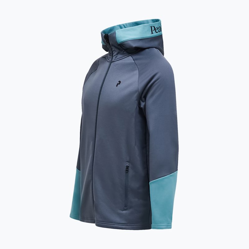 Vyriškas džemperis Peak Performance Rider Essentials Zip Hood Mountain Mist/Deluded Vision 3