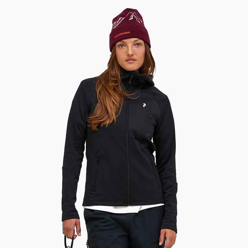 Moteriškas džemperis Peak Performance Rider Essentials Zip Hood black/black