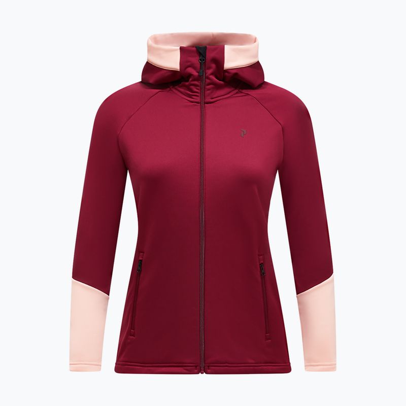 Moteriškas džemperis Peak Performance Rider Essentials Zip Hood Vertical Zenith/Peach Fuzz
