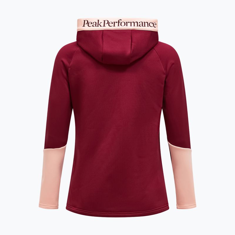 Moteriškas džemperis Peak Performance Rider Essentials Zip Hood Vertical Zenith/Peach Fuzz 2