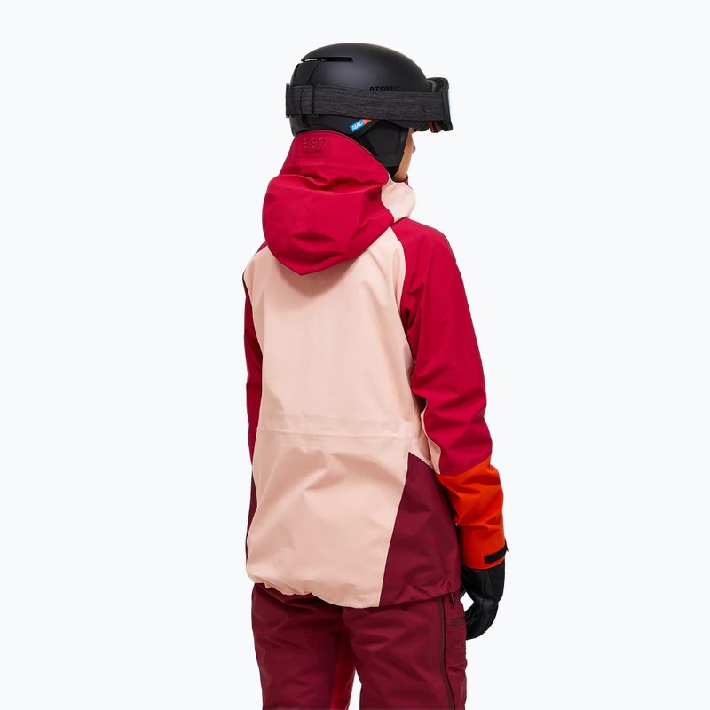 Moteriška slidinėjimo striukė Peak Performance Visilight GTX C-Knit 3L tech burgundy/peach fuzz 3