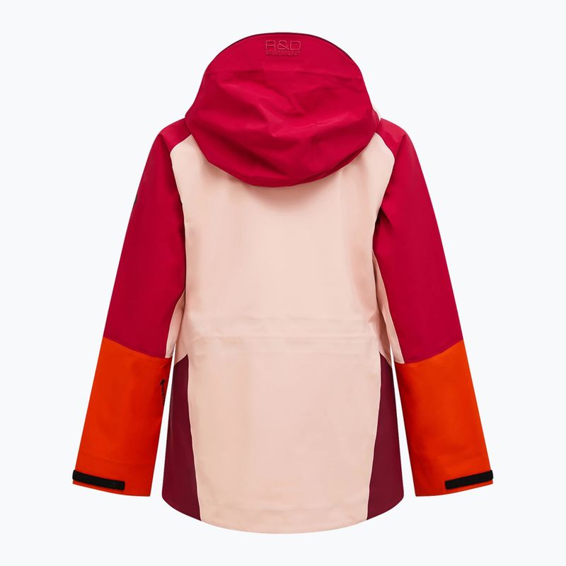 Moteriška slidinėjimo striukė Peak Performance Visilight GTX C-Knit 3L tech burgundy/peach fuzz 8