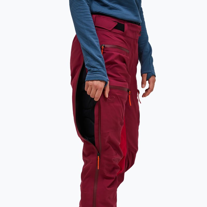 Moteriškos slidinėjimo kelnės Peak Performance Vislight GTX C-Knit 3L vertical zenith/tech burgundy 4