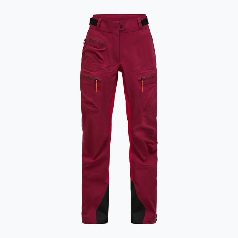 Moteriškos slidinėjimo kelnės Peak Performance Vislight GTX C-Knit 3L vertical zenith/tech burgundy 6