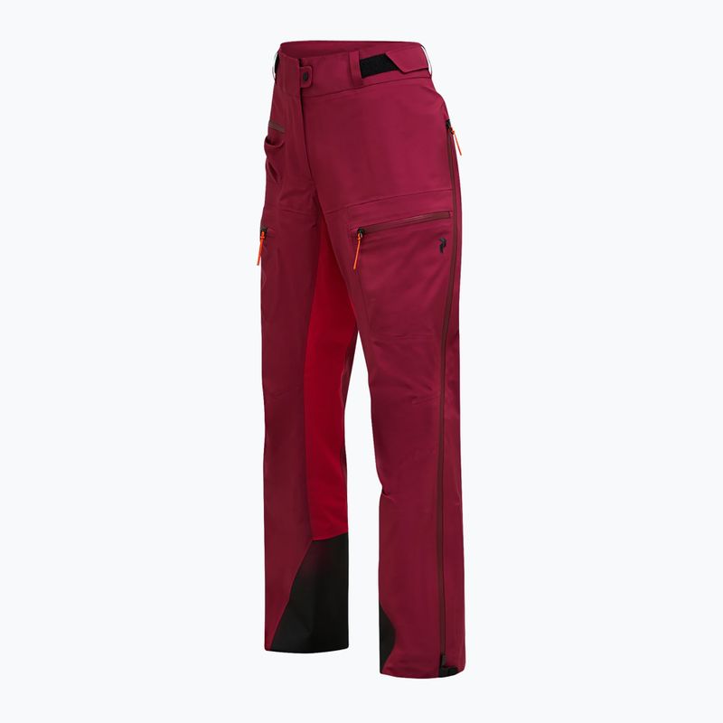 Moteriškos slidinėjimo kelnės Peak Performance Vislight GTX C-Knit 3L vertical zenith/tech burgundy 8