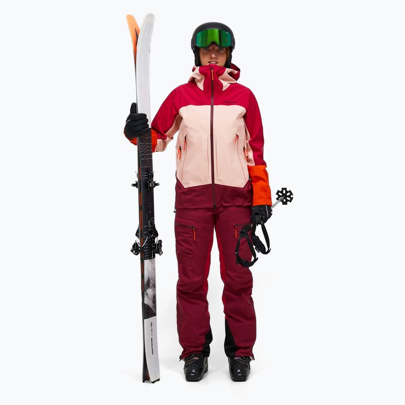 Moteriškos slidinėjimo kelnės Peak Performance Vislight GTX C-Knit 3L vertical zenith/tech burgundy 10