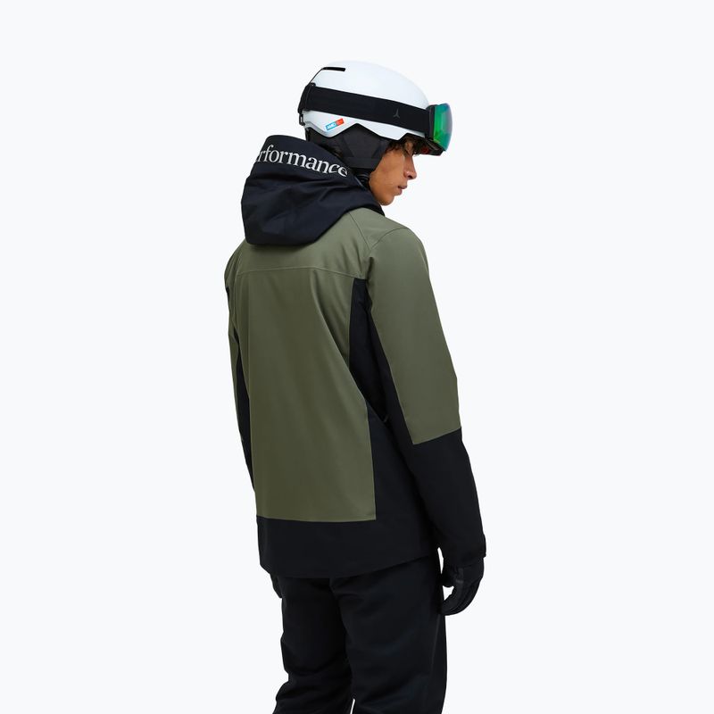 Vyriška slidinėjimo striukė Peak Performance Rider Tech Insulated pine needle/black 3