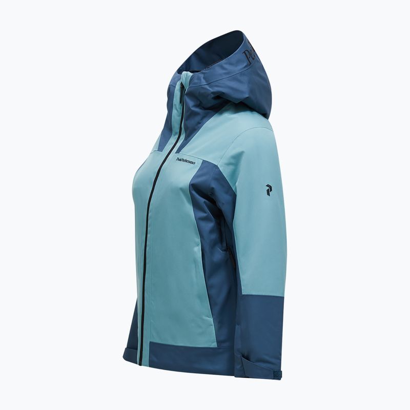 Moteriška slidinėjimo striukė Peak Performance Rider Tech Insulated Jacket mountain lake/deluded vision 3