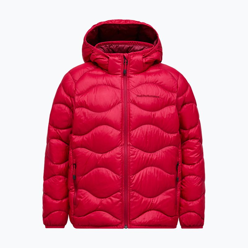 Vaikiška pūsta striukė Peak Performance Helium Down Hood Jacket Tech Burgundy/Vertical Zenith