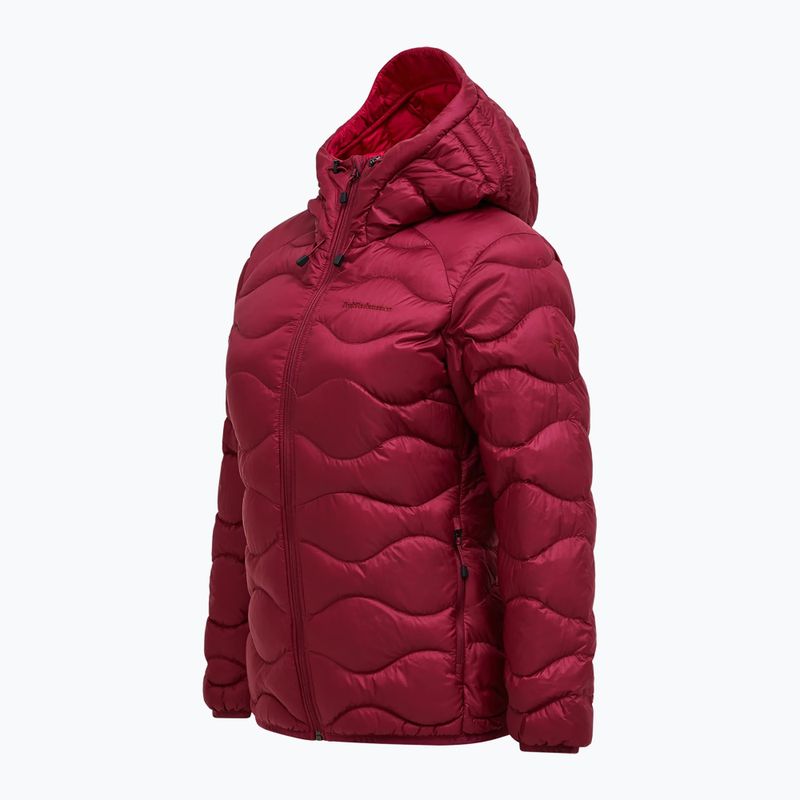Moteriška pūsta striukė Peak Performance Helium Down Hood vertical zenith/tech burgundy 7