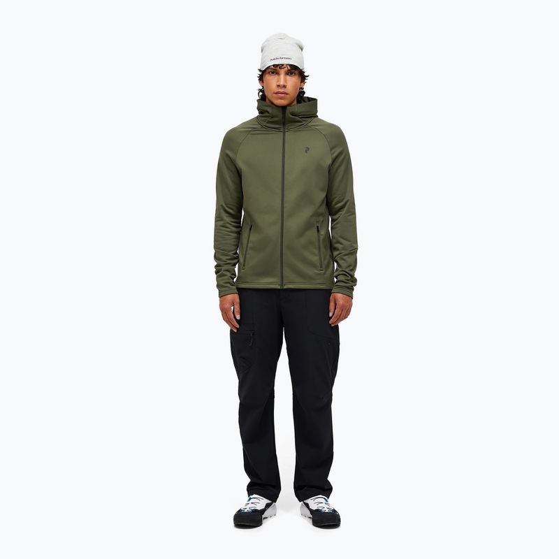 Vyriškas džemperis Peak Performance Rider Essentials Zip Hood pine needle/pine needle 2
