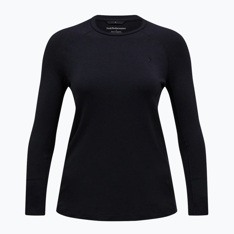 Moteriški termoaktyvūs marškinėliai ilgomis rankovėmis Peak Performance Magic Crew Wool-Blend Baselayer black/black 3