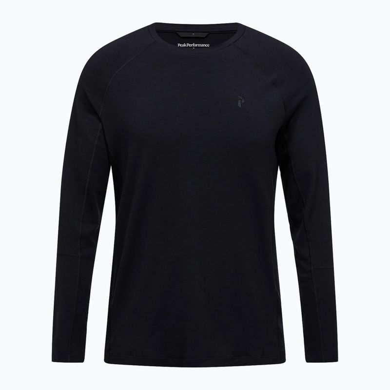 Vyriški termoaktyvūs marškinėliai ilgomis rankovėmis Peak Performance Magic Crew Wool-Blend Baselayer black/black 3