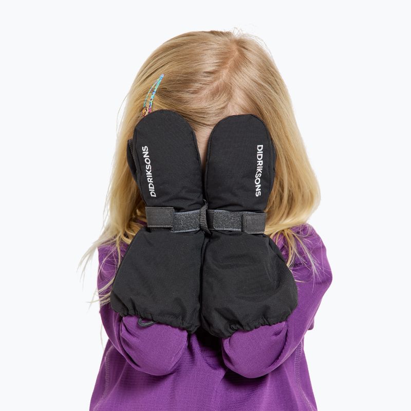 Vaikiškos slidinėjimo pirštinės Didriksons Biggles Mittens black 5