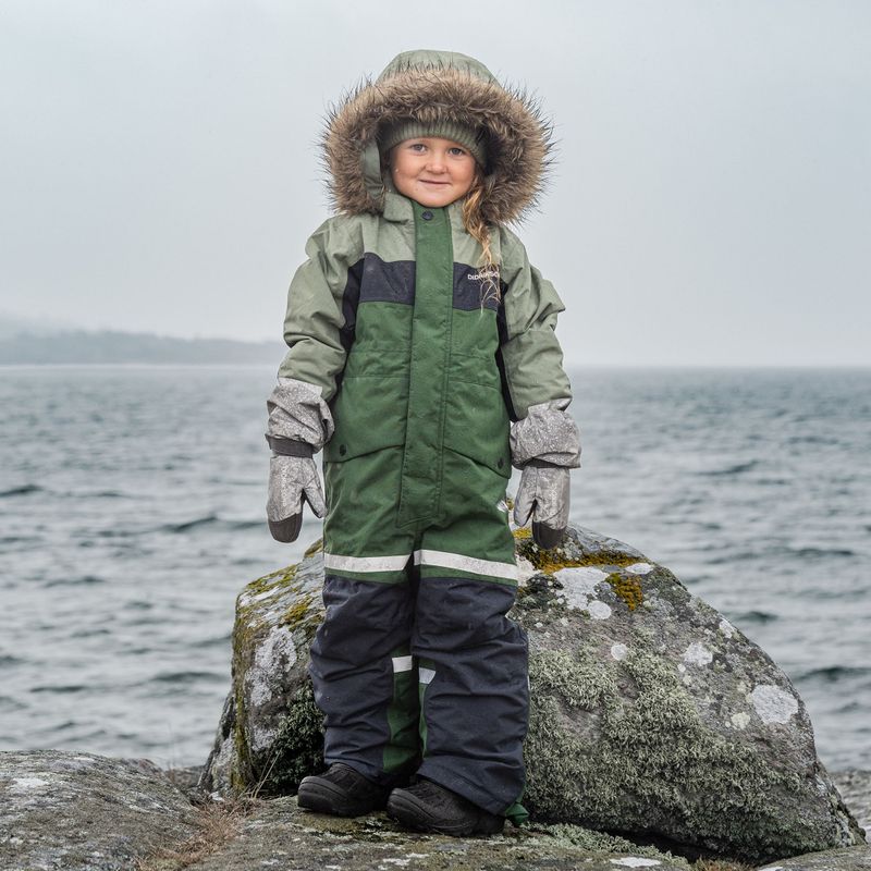 Vaikiškas slidinėjimo kombinezonasDidriksons Bjärven Cover light moss 17