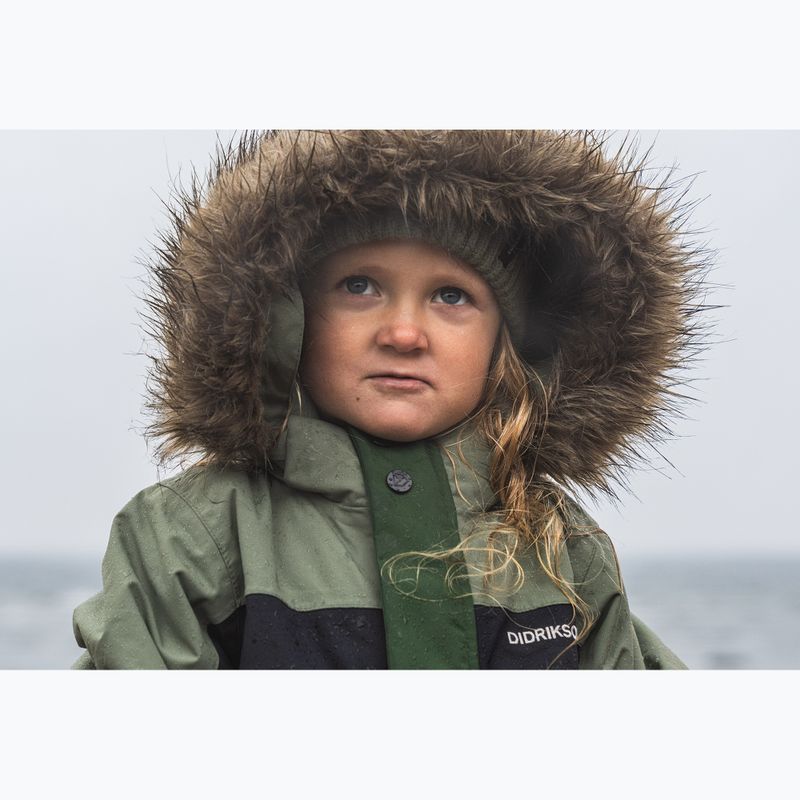 Vaikiškas slidinėjimo kombinezonasDidriksons Bjärven Cover light moss 19