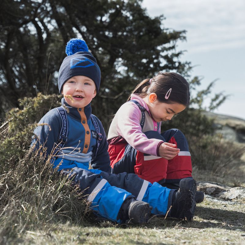 Vaikiškas fliso džemperis Didriksons Monte Half Button cloud blue 11