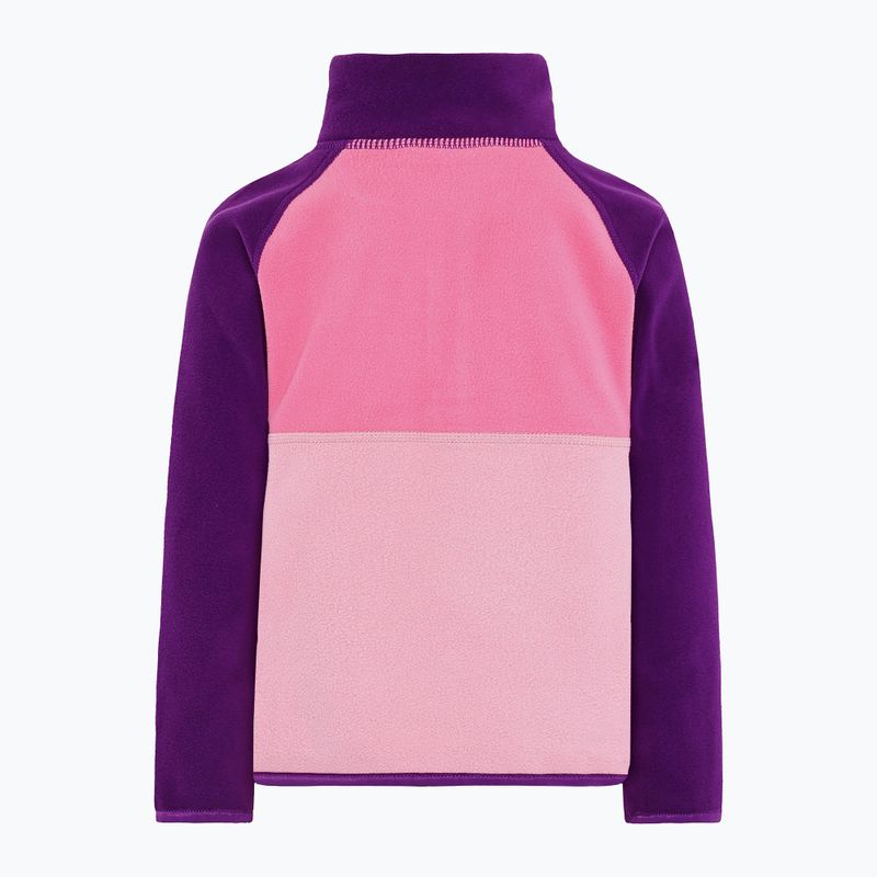 Vaikiškas fliso džemperis Didriksons Monte Half Button light heather pink 9