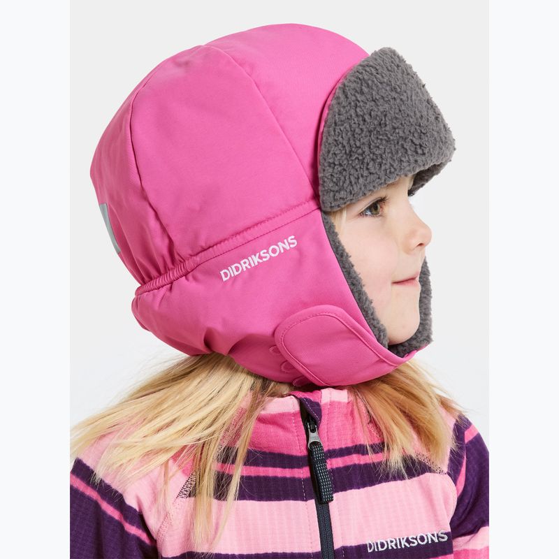 Vaikiška žieminė kepurė Didriksons Biggles sweet pink 3