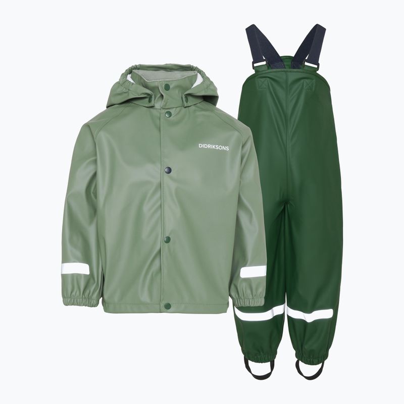 Vaikiškas lietaus kostiumas Didriksons Slaskeman light moss