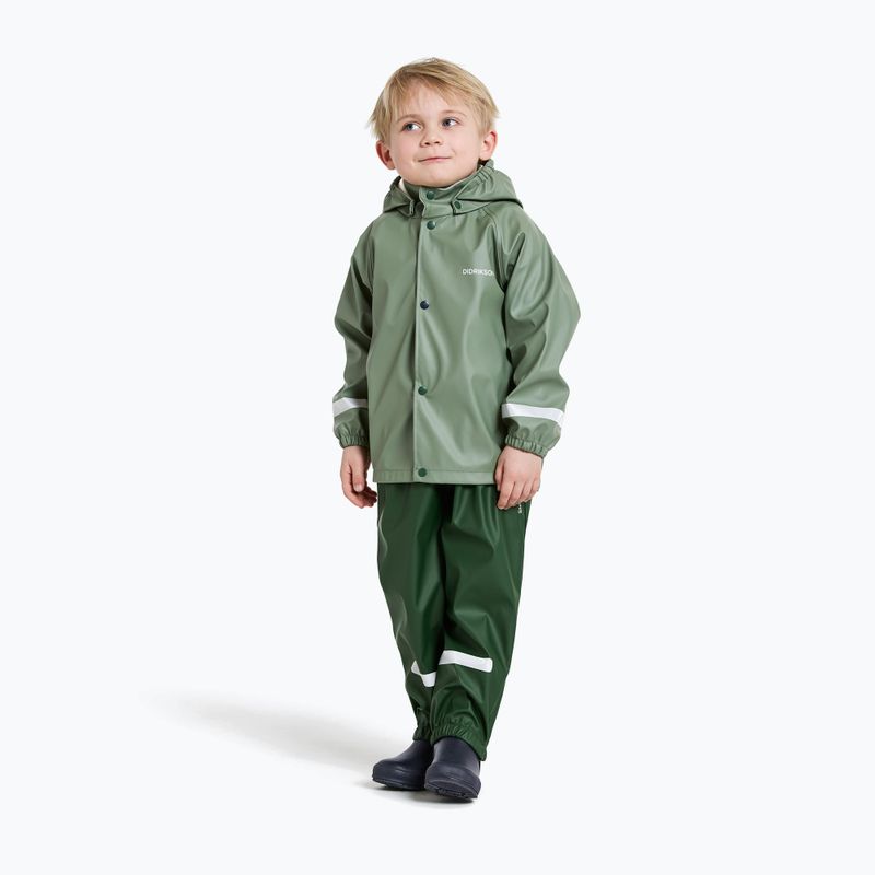 Vaikiškas lietaus kostiumas Didriksons Slaskeman light moss 5