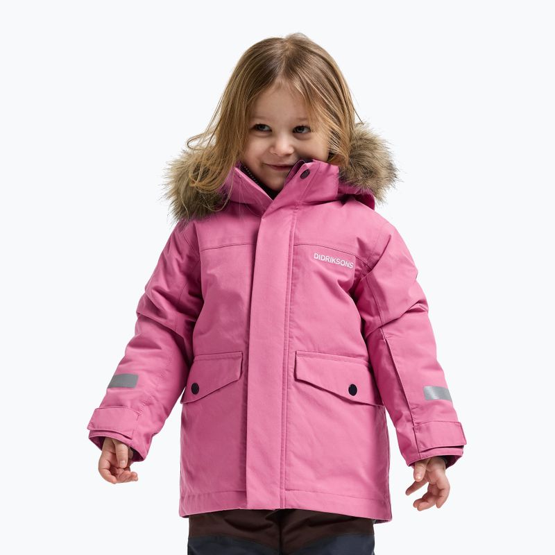 Vaikiška žieminė striukė Didriksons Bjärven 5 Parka heather pink