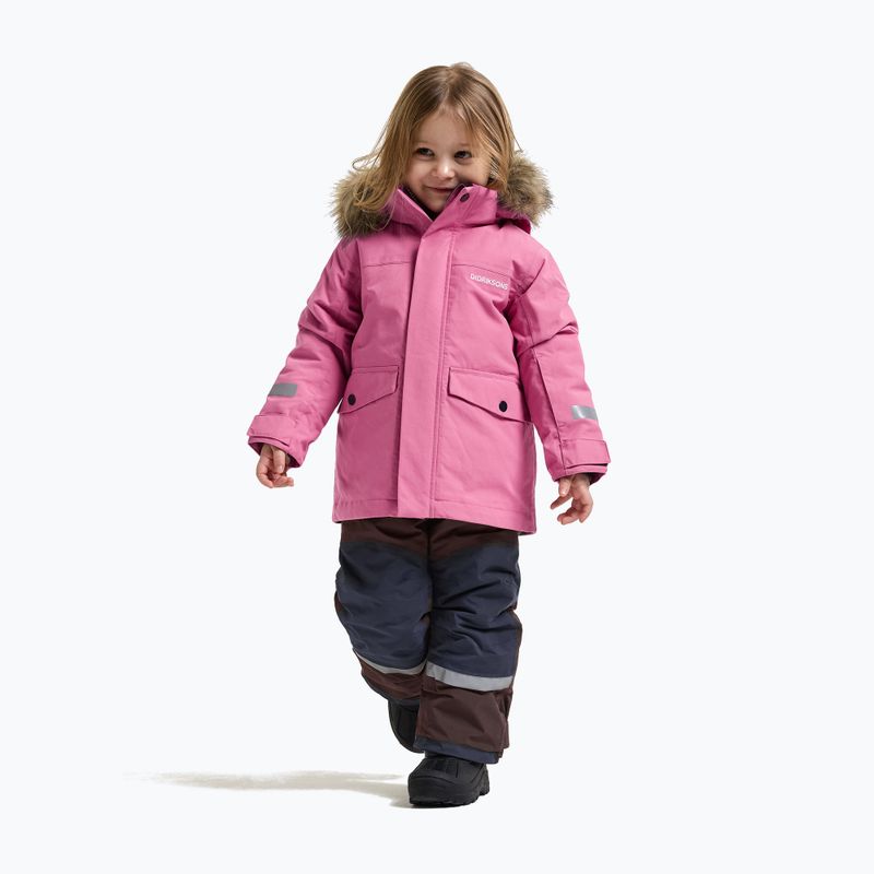 Vaikiška žieminė striukė Didriksons Bjärven 5 Parka heather pink 2