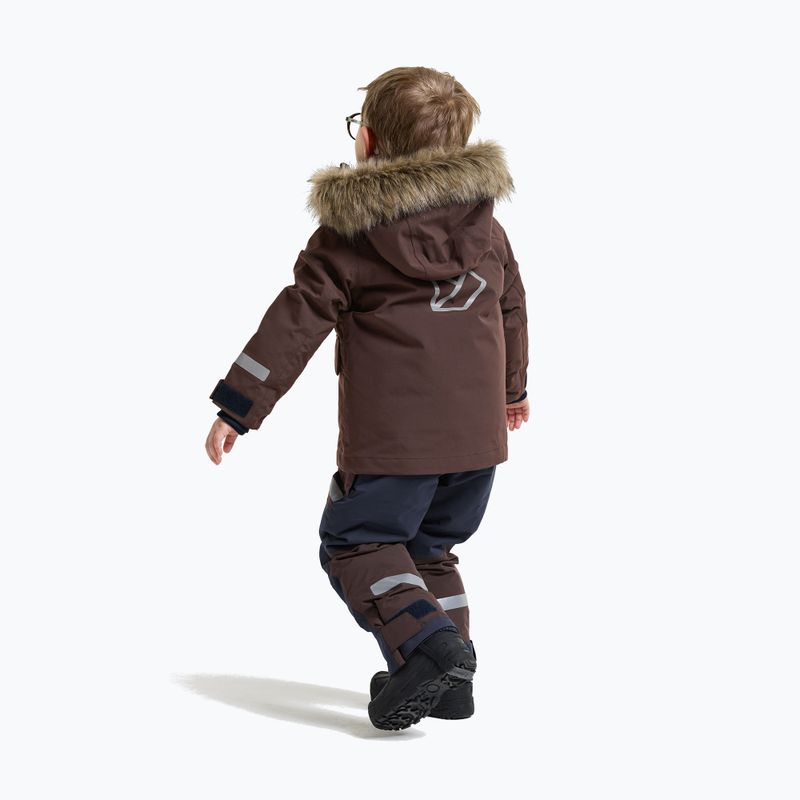 Vaikiška žieminė striukė Didriksons Bjärven 5 Parka shadow brown 3