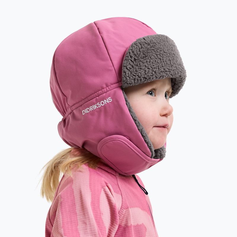 Vaikiška žieminė kepurė Didriksons Biggles 7 heather pink 2