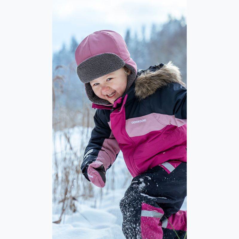 Vaikiška žieminė kepurė Didriksons Biggles 7 heather pink 6