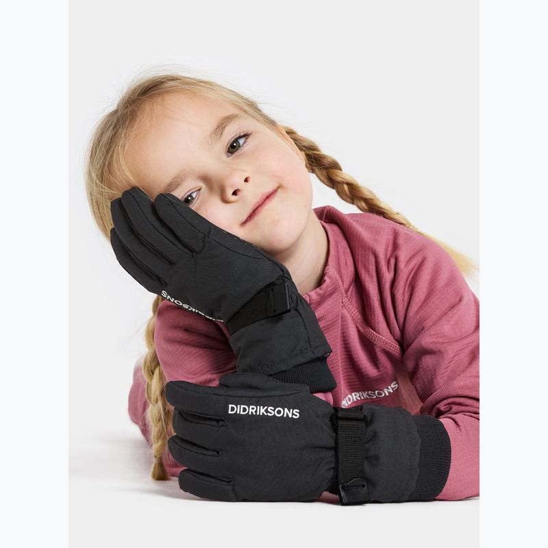 Vaikiškos slidinėjimo pirštinės Didriksons Biggles 4 black 2