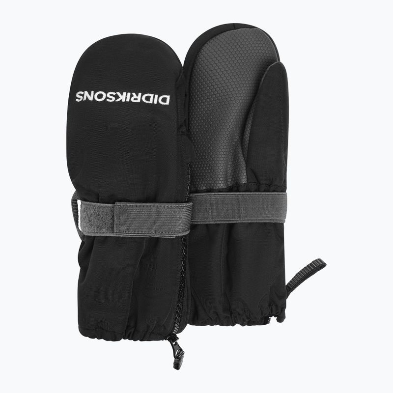 Vaikiškos slidinėjimo pirštinės Didriksons Biggles Zip Mitten 9 black