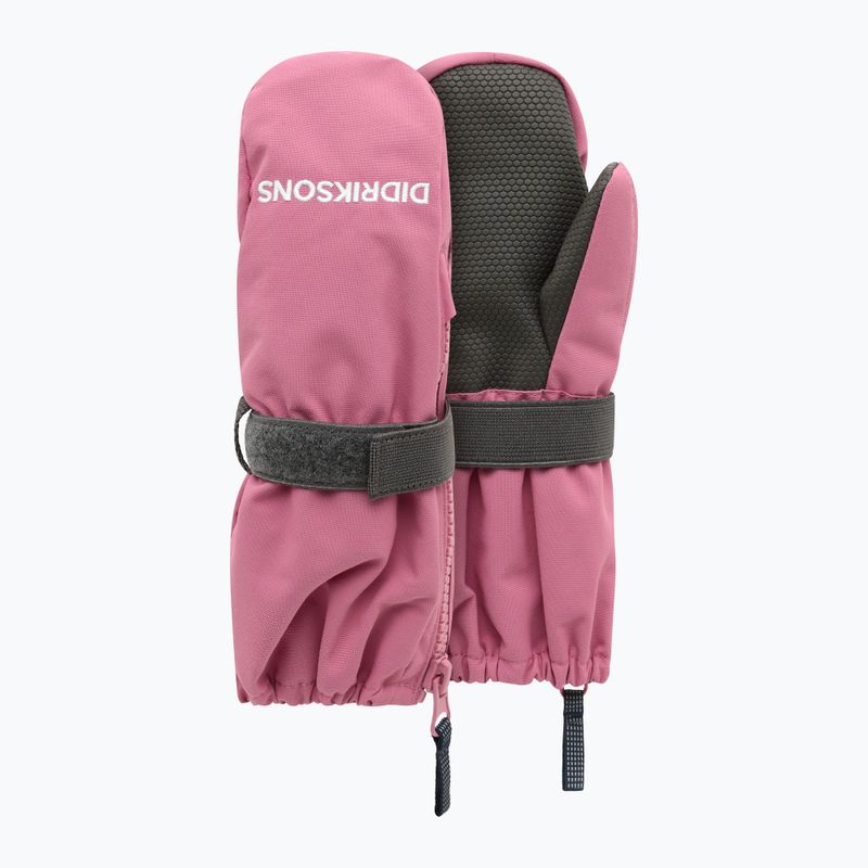 Vaikiškos slidinėjimo pirštinės Didriksons Biggles Zip Mitten 9 heather pink
