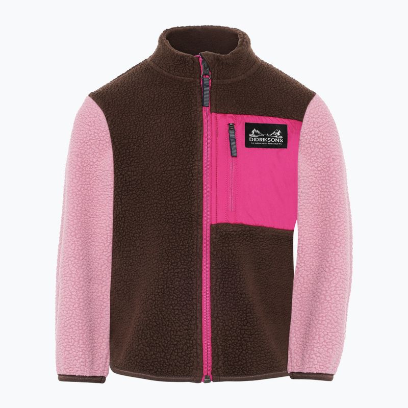 Vaikiškas flisinis džemperis Didriksons Antenna 2 Fz oyster pink