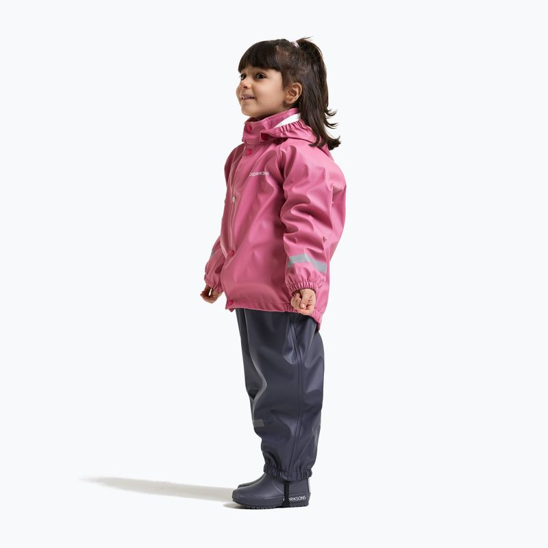 Vaikiškas lietaus komplektas Didriksons Slaskeman 4 heather pink 5