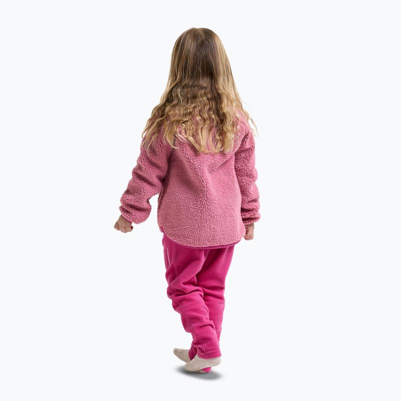 Vaikiškas flisinis džemperis Didriksons Gibbsc 2 Fz heather pink/cactus pink 3