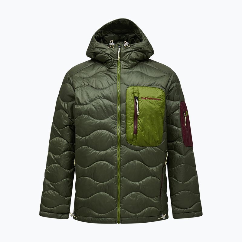 Vyriška pūsta striukė Peak Performance Helium Utility Down Hood Pine Needle/Mosswood 6