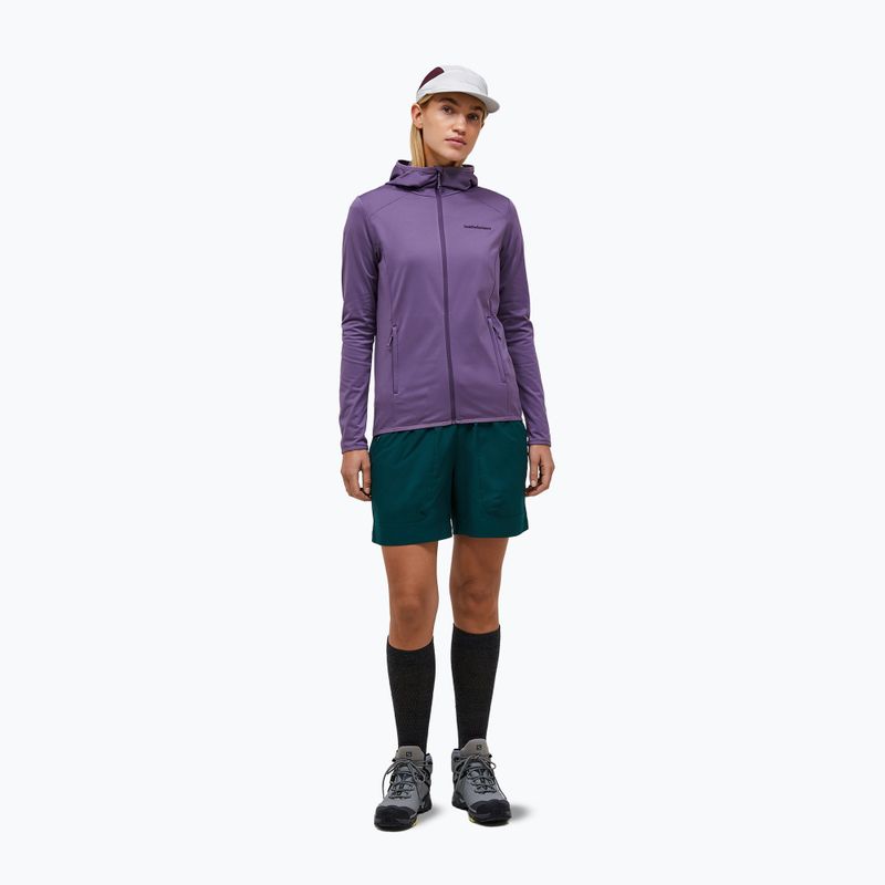 Moteriškas žygio džemperis Peak Performance Light Zip Hood montana grape 2