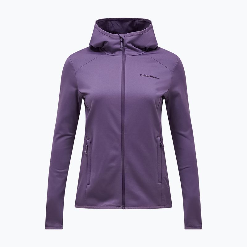 Moteriškas žygio džemperis Peak Performance Light Zip Hood montana grape 5